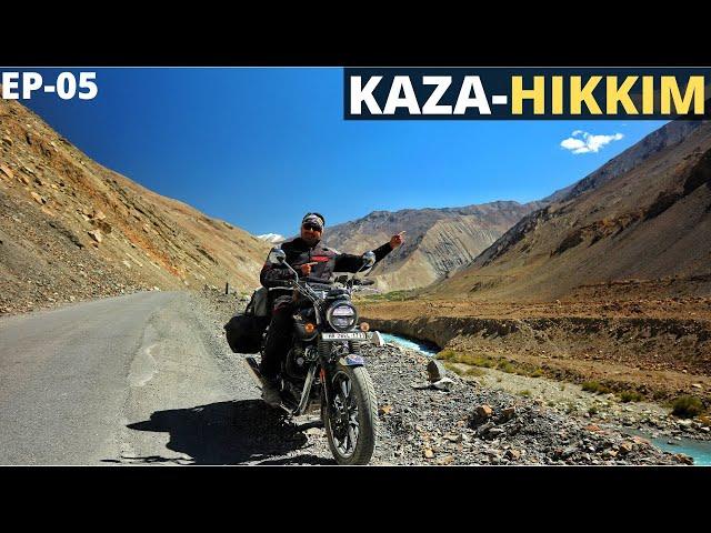 Spiti Valley Ride 2021 | Kaza - Hikkim (world's highest post office) | EP-05 | Bike Ride |