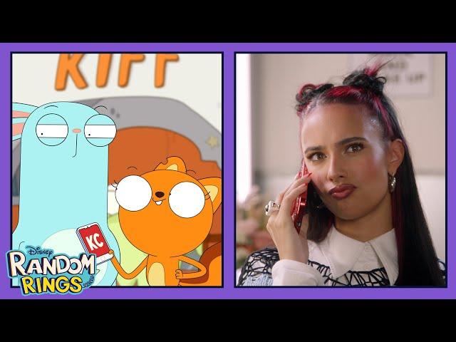 Kiff Calls Kylie Cantrall from Descendants: The Rise of Red | Random Rings | Kiff | @disneychannel