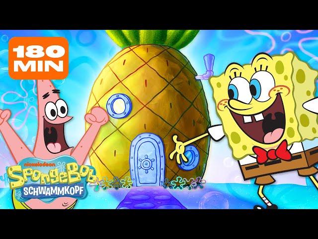 SpongeBob | 3+ STUNDEN in den Häusern von Bikini Bottom! | SpongeBob Schwammkopf