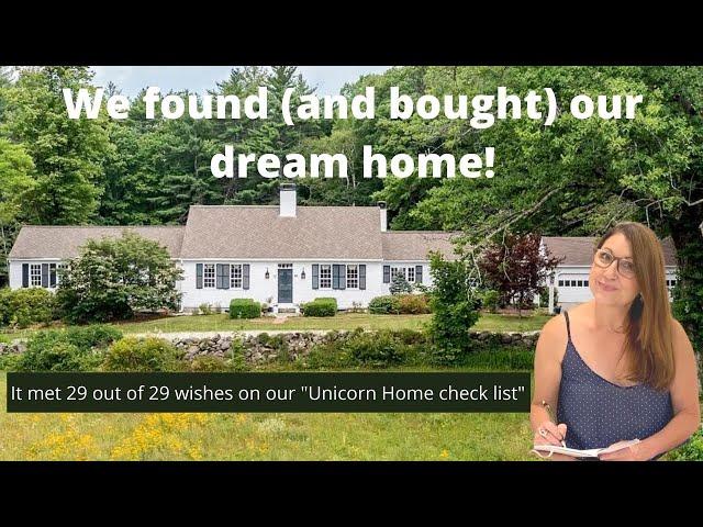 Home Tour, We found our dream home in New England, our home buying check list