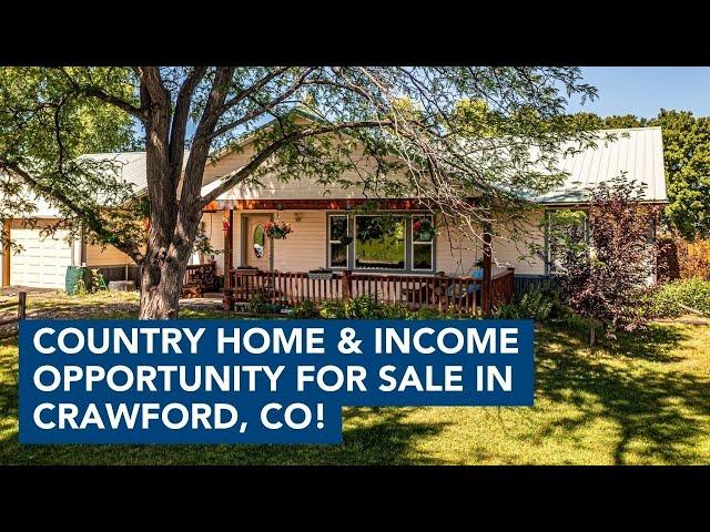 Country Home for Sale in Crawford, Colorado: A Perfect Blend of Charm and Income Potential!