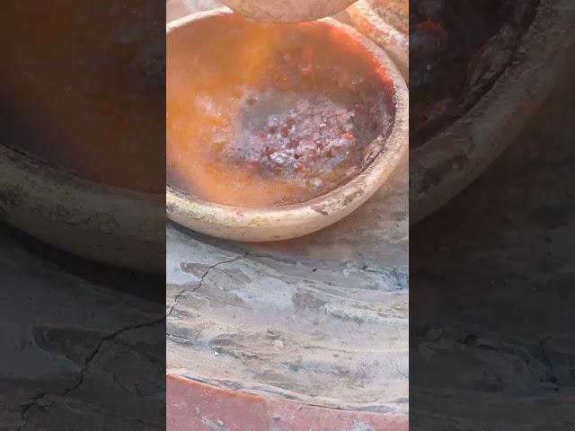 Separating impurities from precious metals by fire and  (potassium nitrate)