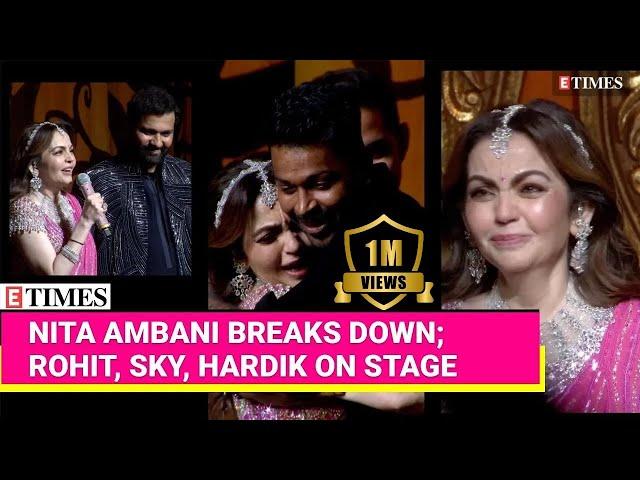 Nita Ambani In Tears As She Hugs Rohit Sharma, Hardik Pandya, SKY | Watch