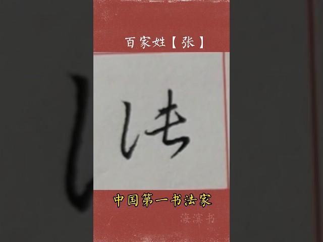 #百家姓 姓氏:张  江湖体系列展示 #写字是一种生活  广斥海滨书 #字丑勿喷 中国第一书法家