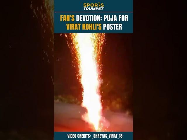 Virat Kohli Fans honoring his Big Poster #viratkohli