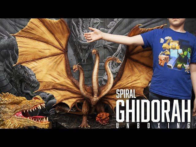 Spiral King Ghidorah Ultimate Masterline Statue Unboxing Godzilla King of the Monsters