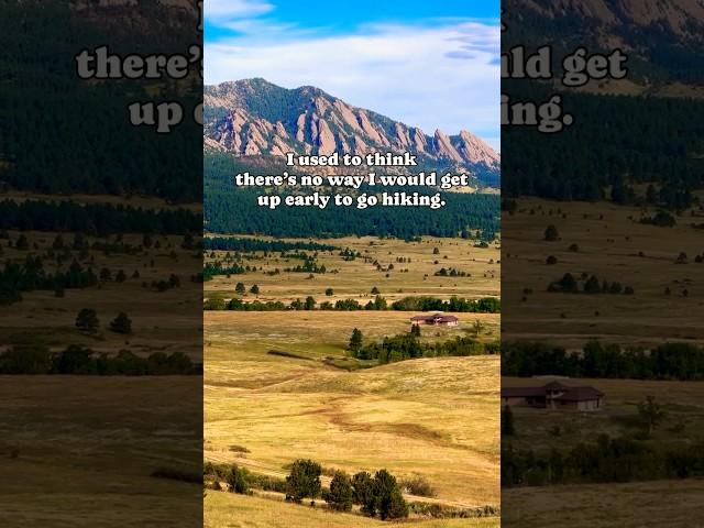 ️ Never imagined we’d be the type to wake up early to hike, but here we are  Boulder Colorado