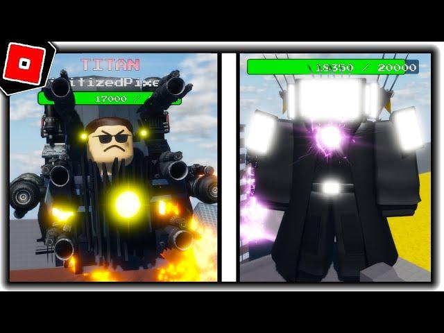 FULL SHOWCASE of UPGRADED TITAN TV MAN MORPH in TOILET ULTRA 2 - Roblox