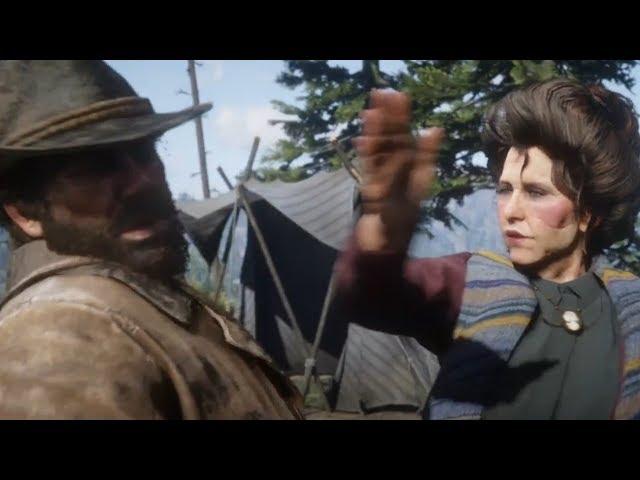 Susan Slaps Arthur For Being Dirty Red Dead Redemption 2