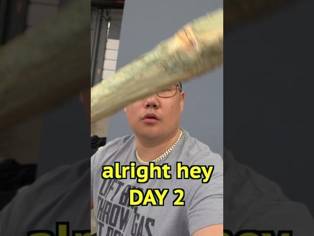 I MADE A HOMEMADE BASEBALL BAT...