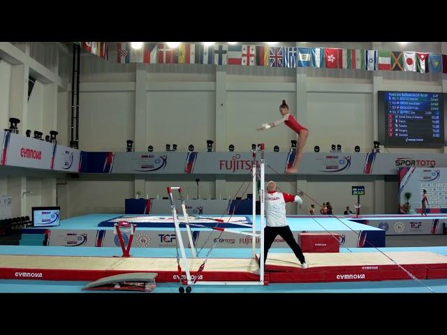 KNIGHT Anna Eileen (HUN) - 2023 Artistic Junior Worlds - Qualifications Uneven Bars