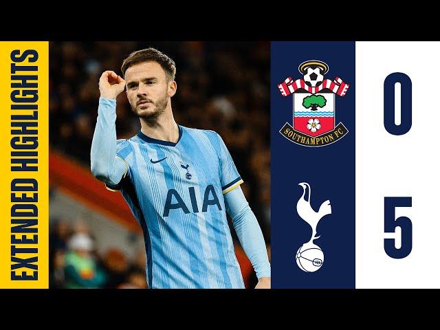 Southampton 0-5 Tottenham Hotspur | Extended Premier League Highlights