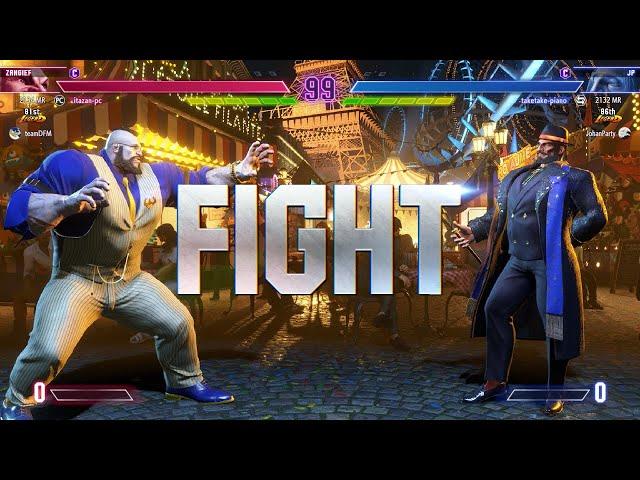 SF6  Itazan (Zangief) Vs Taketake-piano (JP)  SF6 High Level Matches!