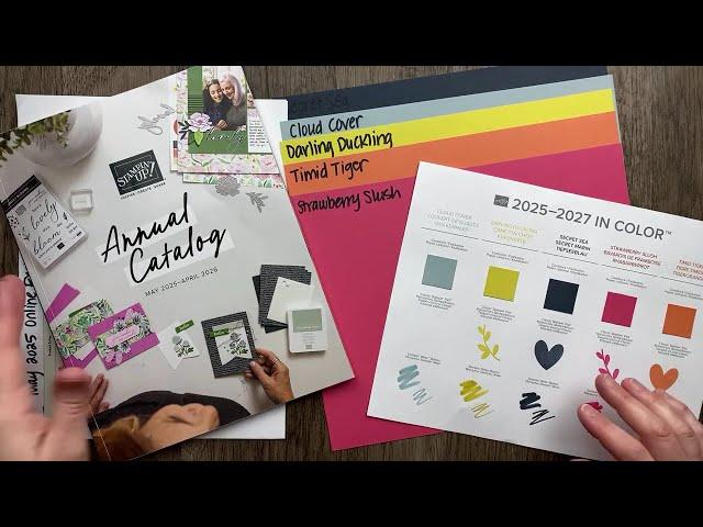 *LIVE* Unboxing Stampin’ Up! Annual Catalog Preorder + New In Color Comparisons