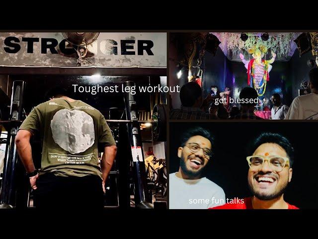 Survived toughest leg workout split | Some funny  talks with @Cam_creater  #gym #fitness  #youtube