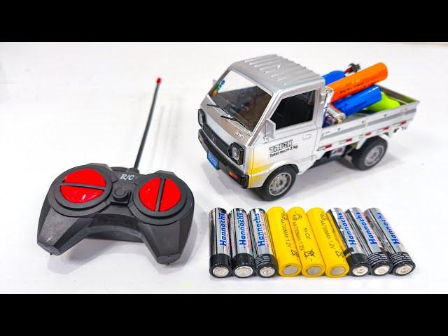 Unboxing Rc Truck Urban Pick-up, Police Car Light, SUV Wuling Car, Rc Race Rotating
