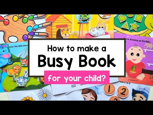 How to Make a Busy Book or Learning Binder for your Child?