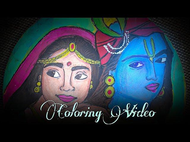 Radha Krishna Drawing Water Colour Video ️ #radhakrishnadrawing