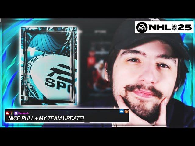 CRAZY PULL IN A COMPETITIVE PACK! + TEAM UPDATE IN NHL 25 HUT