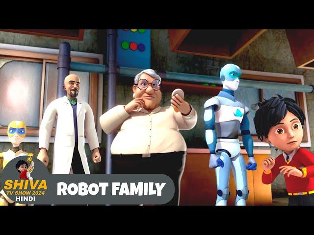 Robot Family | रोबोट परिवार | शिवा | Ep 160 | Action Cartoon | Shiva TV Show 2024 Hindi