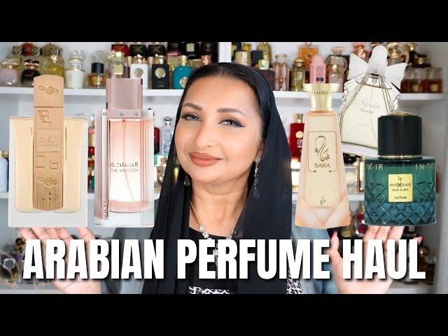 ARABIAN PERFUME HAUL | LATTAFA ANGHAM, THE KINGDOM WOMEN, KHADLAJ SARA, INTOXICATE BLUE, ADORABLE