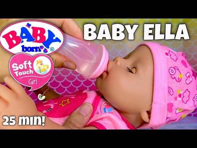 Baby Born Soft Touch Girl! Baby Ella Day In The Life + Unboxing! 25 Minutes Of Baby Doll Fun!