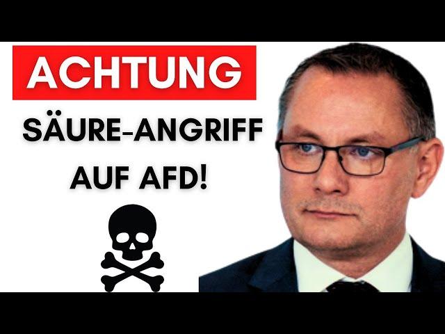 Säure-Angriff auf AfD-Landesparteitag - Kriminalpolizei ermittelt!