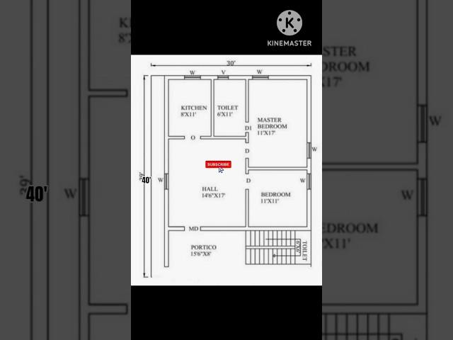 30 by 40 home plan | 1200 sqft home design #viral #shorts #shortvideo #construction