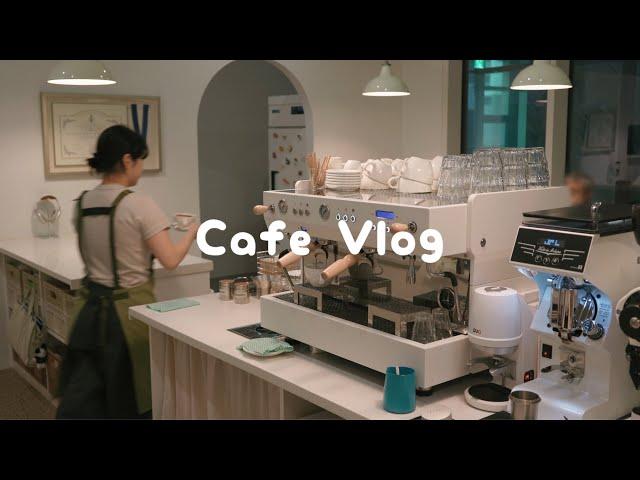 CAFE VLOG ‍ Working at a cafe is quite tough but happy | ASMR