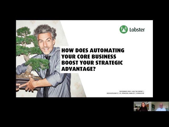 How does automating your core business boost your strategic advantage. Lobster and Forrester.