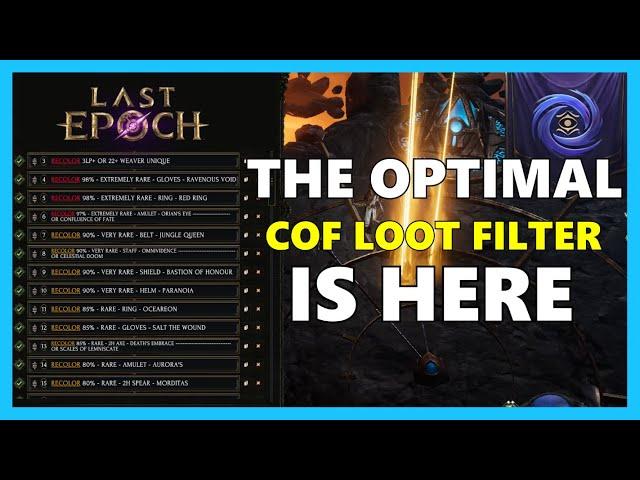 UNIVERSAL Circle of Fortune LOOT FILTER TEMPLATE | Last Epoch 1.1