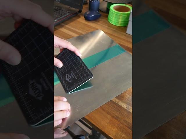 Fix a warped 3D printer bed in minutes with tape #shorts