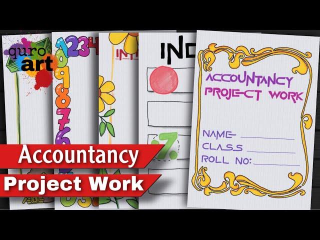 Accountancy Project Design | Border designs on paper |Design for School Project |Project Work Design