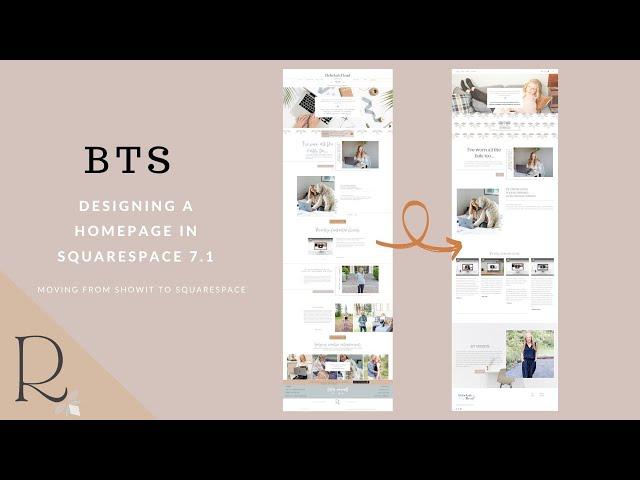 WATCH ME WORK! Behind The Scenes of designing a homepage on Squarespace 7.1