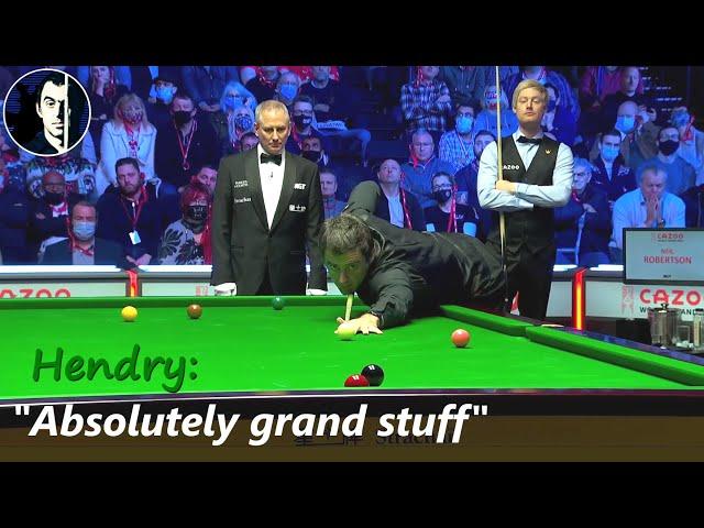 "Just talent and touch", Hendry | Ronnie O'Sullivan vs Neil Robertson | 2021 Grand Prix Final ‒ S1