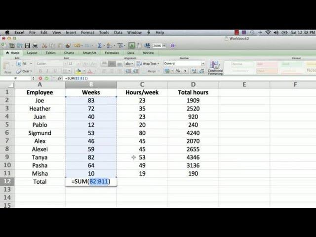 How to Make a Totaling Column Formula in Excel : Using Microsoft Excel