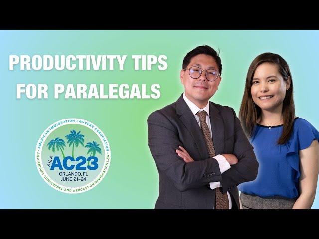 Productivity Tips for Paralegals