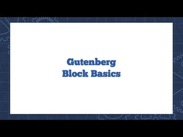 WordPress Gutenberg Block Basics (2020)