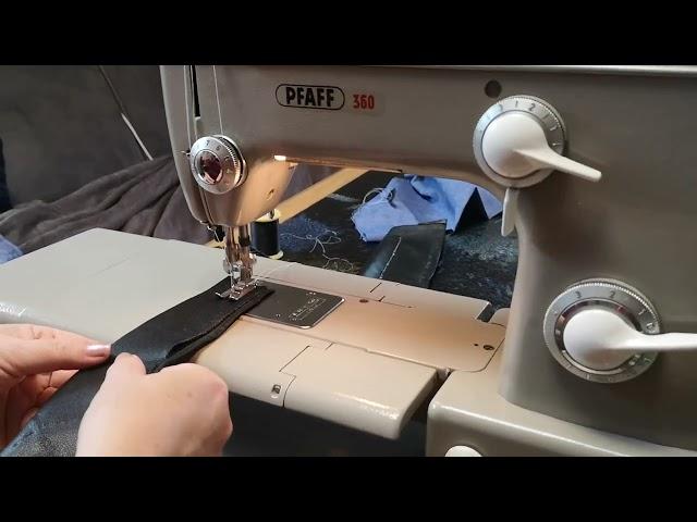 Nähmaschine PFAFF 360 Test, näh Leder Sewing machine review, швейная машина тест