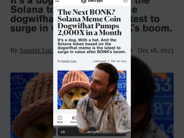 The Next BONK? Solana Memecoins PUMP - DogWifHat