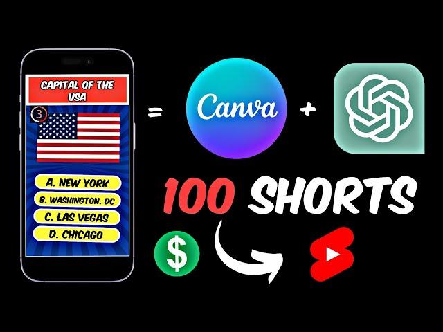 How I Made 100 Monetizable Quiz Shorts in 10 Minutes Using AI Automation