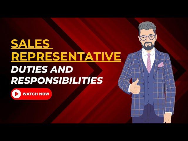 Sales Representative Duties And Responsibilities