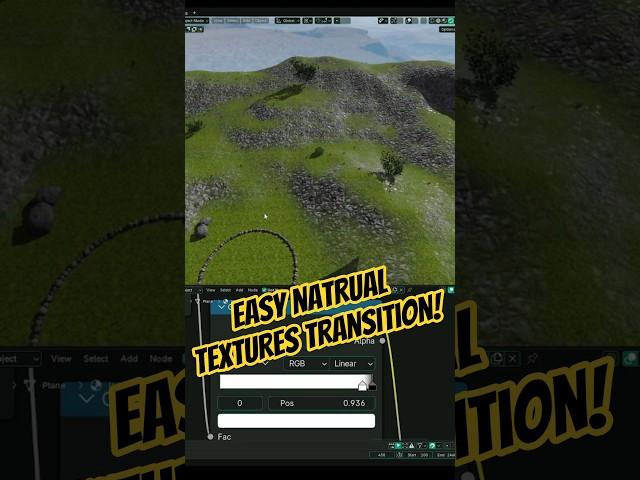 How to make natural looking texture transitions with #blender3d #nodes #b3d #shading
