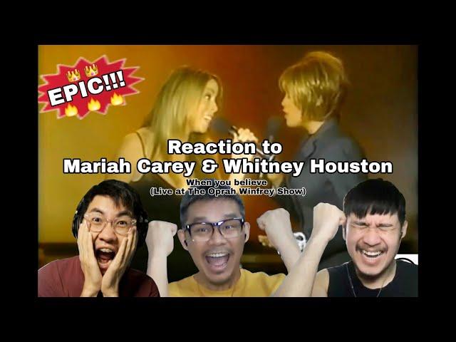 Mariah Carey & Whitney Houston - When You Believe  || Three Musketeers React!!