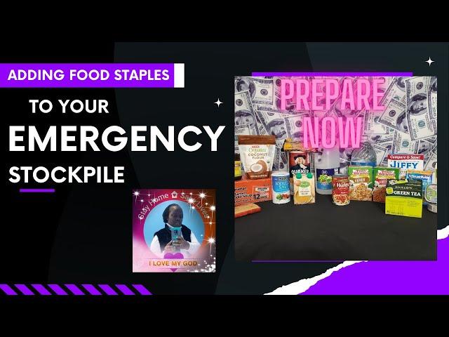 Emergency Pantry: Adding Food  Staples to your Stockpile #emergency  #pandemic #stockpile #prepare