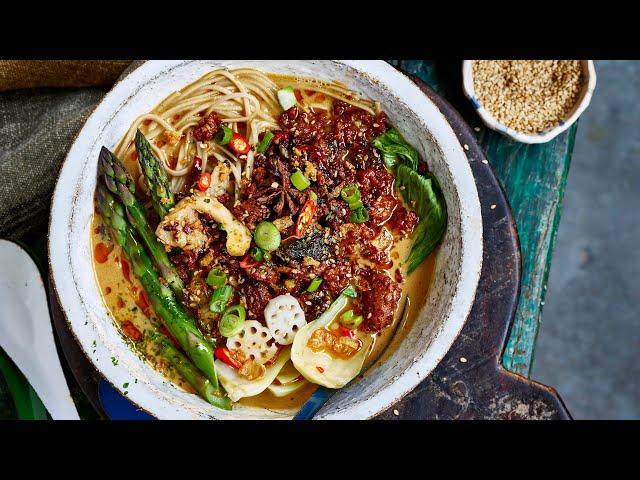 THE BEST meatless RAMEN recipe ever