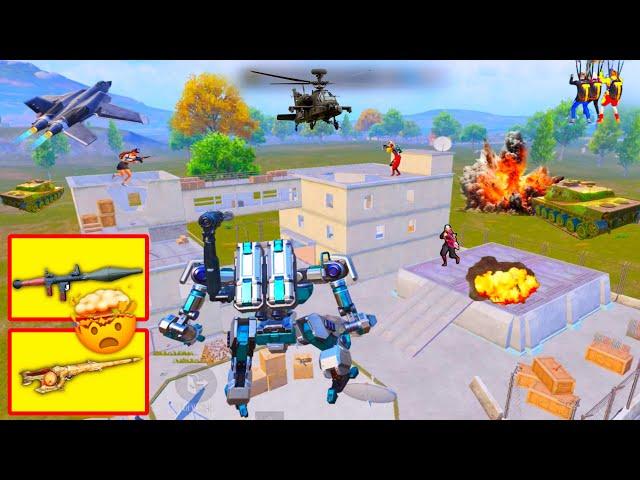 RPG-7 + AMR Destroy Fighter Jet | Jet VS Robot War in new PAYLOAD PUBG Mobile