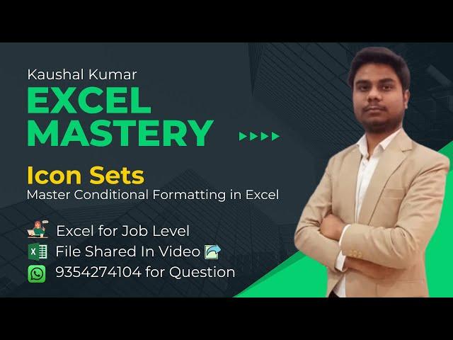 Master Icon Sets in Excel | Conditional Formatting in Excel | Visualize Your Data with Icons