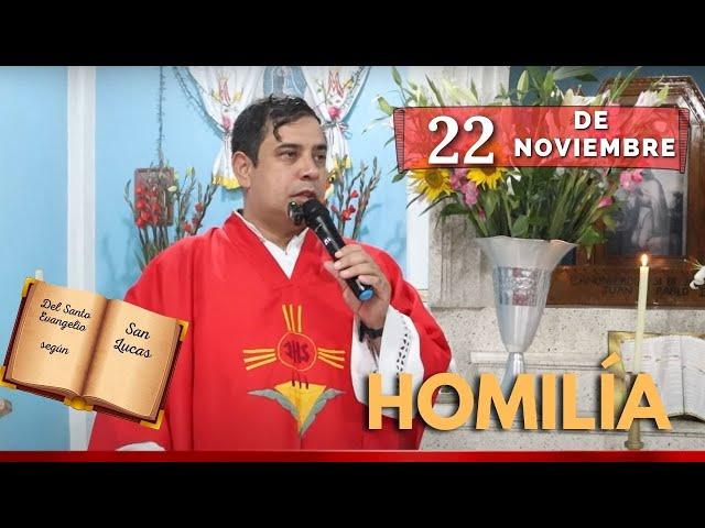 EVANGELIO DE HOY viernes 22 de noviembre del 2024 - Padre Arturo Cornejo