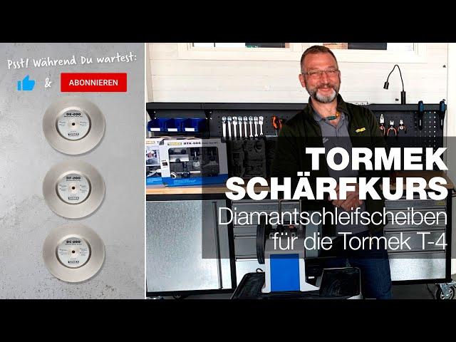 Diamantschleifscheiben für die Tormek T-4 | Teil 12 | Tormeks Live-Schärfkurs